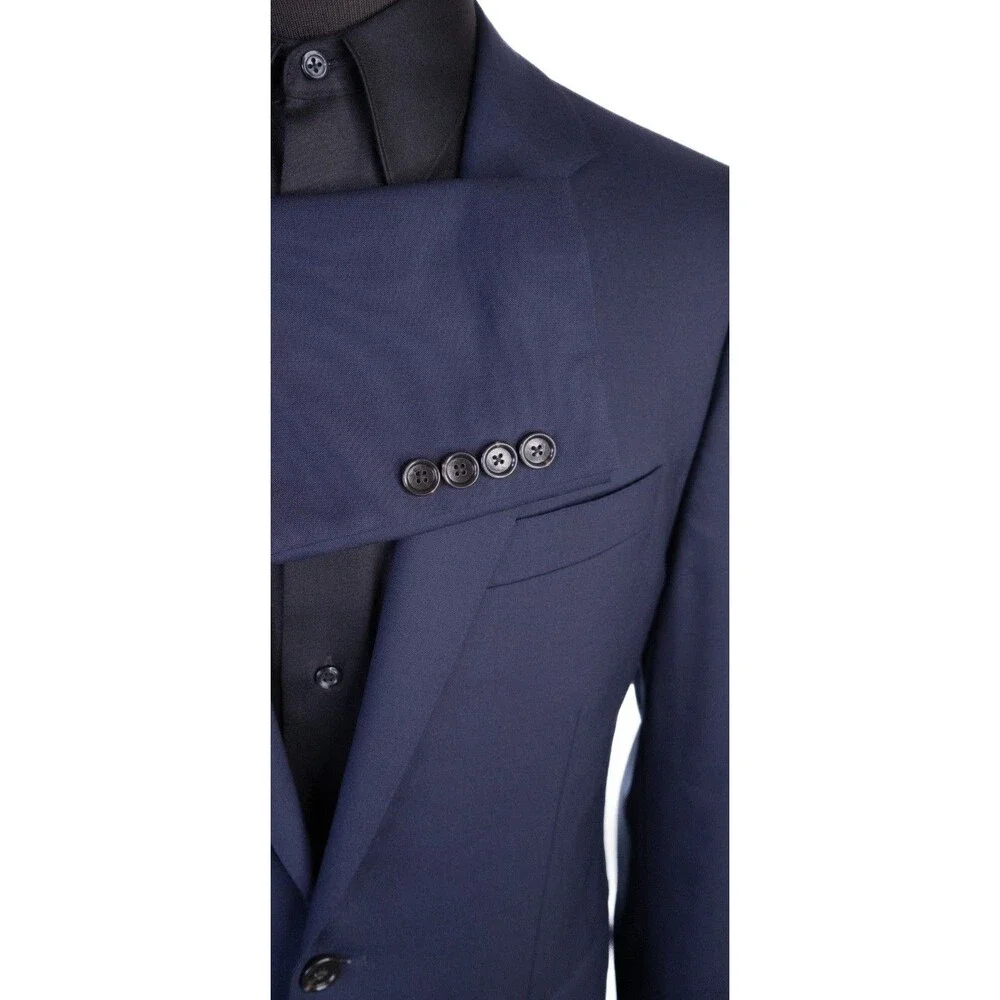 J. Crew x Loro Piana Men’s Ludlow 100% Wool 2-Button Blazer Navy Blue • 40R